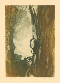 Print, HOS, Kees. Born 1916, The Hague, Holland, Beach II 11/85 Question, 1961