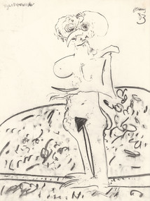 Drawing, BELLANY, John  b. 1942, Port Seton  d. 2013, Tightrope Walker, 1983