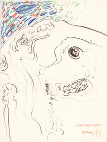 Drawing, BELLANY, John  b. 1942, Port Seton  d. 2013, Lower Plenty Gorge, 1983