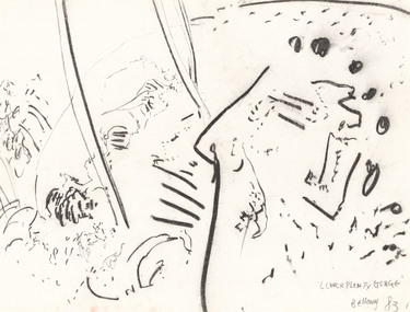 Drawing, BELLANY, John  b. 1942, Port Seton  d. 2013, Lower Plenty Gorge, 1983