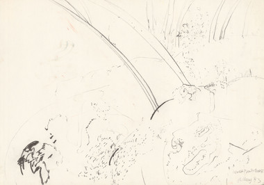 Drawing, BELLANY, John  b. 1942, Port Seton  d. 2013, Lower Plenty Gorge, 1983