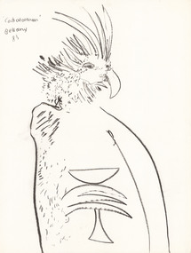 Drawing, BELLANY, John  b. 1942, Port Seton  d. 2013, Cockatooman, 1983