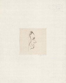 Print, KITAJ, Ronald Brooks  b.1932 Ohio, United States  d. 2007 California, United States, Robert Duncan, 1981