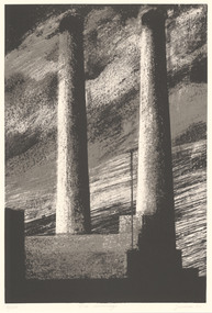 Print, JACKLIN, Bill   b. 1943 England, Two Chimneys, 1987