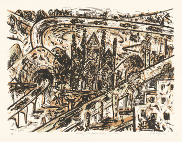 Print, SENBERGS, Jan  b.1939 Riga, Latvia.  Arrived Australia 1950, Lithograph, 1985