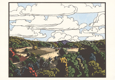Print, PRESTON, David  b. 1948, Clouds over Rosebank, 1991