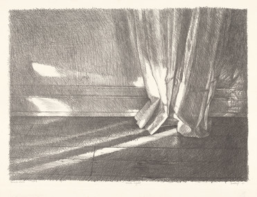 Print, DUNLOP, Brian  b. 1938 Sydney, New South Wales  d. 2009, Black State - White Light, from images of Opoul, 1985