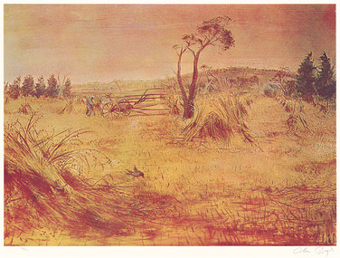 Print, BOYD, Arthur  b. 1920 Murrumbeena  d. 1999 Melbourne, Wheat Field, 1998