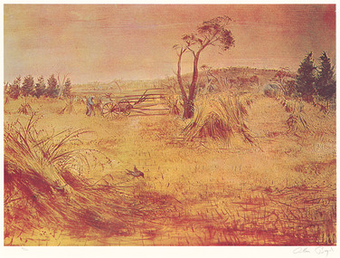 Print, BOYD, Arthur  b. 1920 Murrumbeena  d. 1999 Melbourne, Wheat Field, 1998