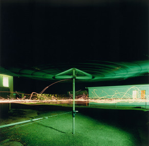Photograph, BENNETTS, Peter & ROBBINS, Cameron, Hills Hoist light drawing, 2003