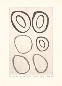 Etching, Symbols of the Gunai Women, 2000