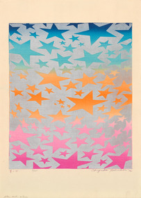 Print, YOSHIDA, Chizuko  b. 1924 Yokohama, Kanagawa Prefecture, Star Dust - Silver, 1992