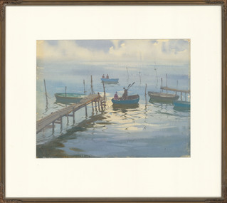 Painting, LOXTON, John Samuel  b. 1903 Adelaide  d. 1971, Narooma Moorings, Not dated
