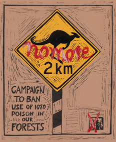 Print, WOLSELEY, John  b.1938 Somerset, England, No More: Poster for Environment Protest, 1976
