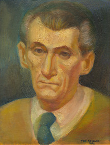 Painting, DE KESSLER, Thomas  b. 1925 Budapest, Hungary  d. 2008 Melbourne, Portrait of (Dr) Baron Anthony Szeleczky, 1962