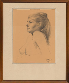 Drawing, DE KESSLER, Thomas  b. 1925 Budapest, Hungary  d. 2008 Melbourne, Study of a woman, 1963