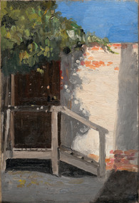 Painting, Door in the Brick Wall, Not dated