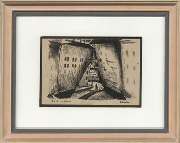 Drawing, DE KESSLER, Thomas  b. 1925 Budapest, Hungary  d. 2008 Melbourne, Melbourne's Lost Souls, 1953