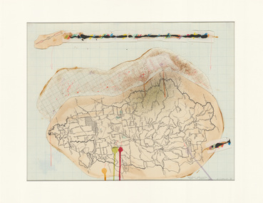 Work on paper, Heavenly delights over the valley, 1974