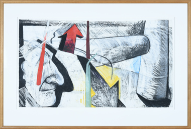 Painting, COLLINS, Mark, Figures on the Landscape, (n.d.) earliest date 1981, latest date 1986