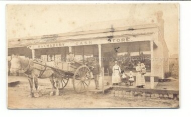 Photograph (Item), Malmsbury Cash Store With Horse & Cart, Malmsbury c1890