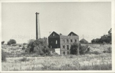 Photograph (Item), B/W Blyths Mill Ruins, Malmsbury