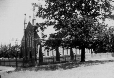 Photograph (Item), B/W Methodist Church Malmsbury, Malmsbury c1934