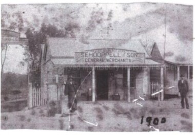 Photograph (Item), S E Hooppell & Son General Merchant At Unknown Locality 1900, Malmsbury 1900