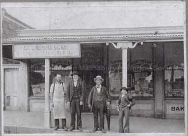Photograph (Item), Edward Stones Bootmaker Shop Mollison St C1900, Malmsbury c1900
