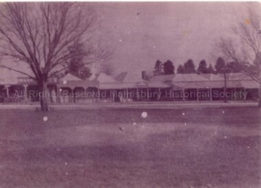 Photograph (Item), B/W Photo Of Shops In Mollison St Malmsbury, Malmsbury