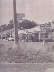 Photograph (Item), B/W Photo Of Shops In Mollison St Malmsbury C1969-70, Malmsbury c1969