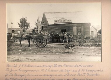 Photograph (Item), Thomas Cudmores Blacksmith Shop, Malmsbury