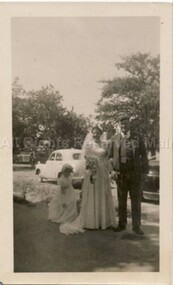 Photograph (Item), B/W Nancy Hooppell With Father, Malmsbury