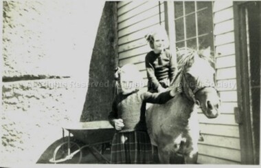 Photograph (Item), B/W J. Rollinson & Betty Rollinson, Malmsbury ca1948