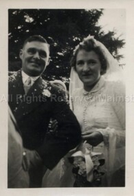 Photograph (Item), Wedding Of Buster Young And Betty Girvan C1950, Malmsbury c1950