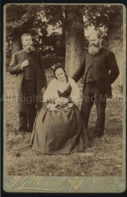 Photograph (Item), Samuel Ebenezer Hooppell In Dover With Brother & Mother ?, Malmsbury c1893
