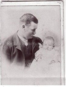 Photograph (Item), John Arthur Hooppell With An Infant C1889, Malmsbury c1889