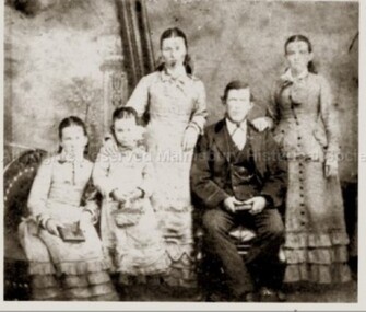 Photograph (Item), Mccabe Family Photo - Framed, Malmsbury ca1870