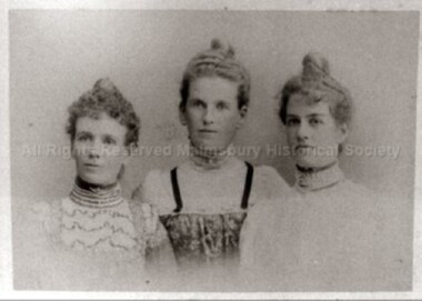 Photograph (Item), B/W Group Of Three Women, Malmsbury ca2006