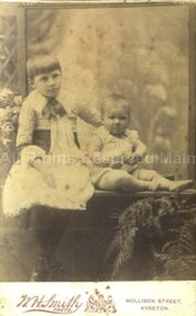 Photograph (Item), Studio Portrait Of Cora And Meta Townsend C1888, Malmsbury c1888