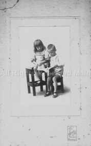 Photograph (Item), "Nancy & Bill Thomas, Children Of Cora Townsend", Malmsbury 20/3/1916