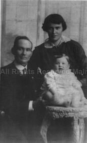 Photograph (Item), "Edward Stone, Daughter May Caroline Monti & Her Son Leonard", Malmsbury c1916