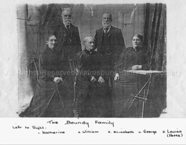 Photograph (Item), Boundy Family Group, Malmsbury