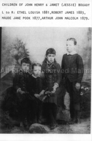 Photograph (Item), Children Of John Henry & Janet Boundy C1888, Malmsbury ca1888