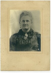 Photograph (Item), B/W Older Women Portrait, Malmsbury