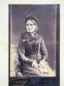 Photograph (Item), Mrs Crowe Portrait Visiting Card, Malmsbury