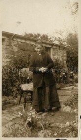 Photograph (Item), Granny Crowe Outside Birth Room, Malmsbury pre 1930