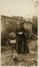 Photograph (Item), Granny Crowe Outside Birth Room, Malmsbury pre 1930