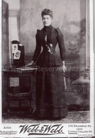 Photograph (Item), "Adult Female, Possibly Jane (Mcrae) Hooppell C1890-98", Malmsbury c1890