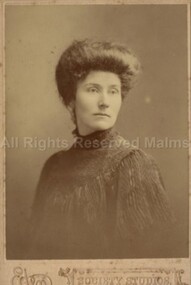 Photograph (Item), B/W Adult Female Head Shoulders, Malmsbury ca 1905